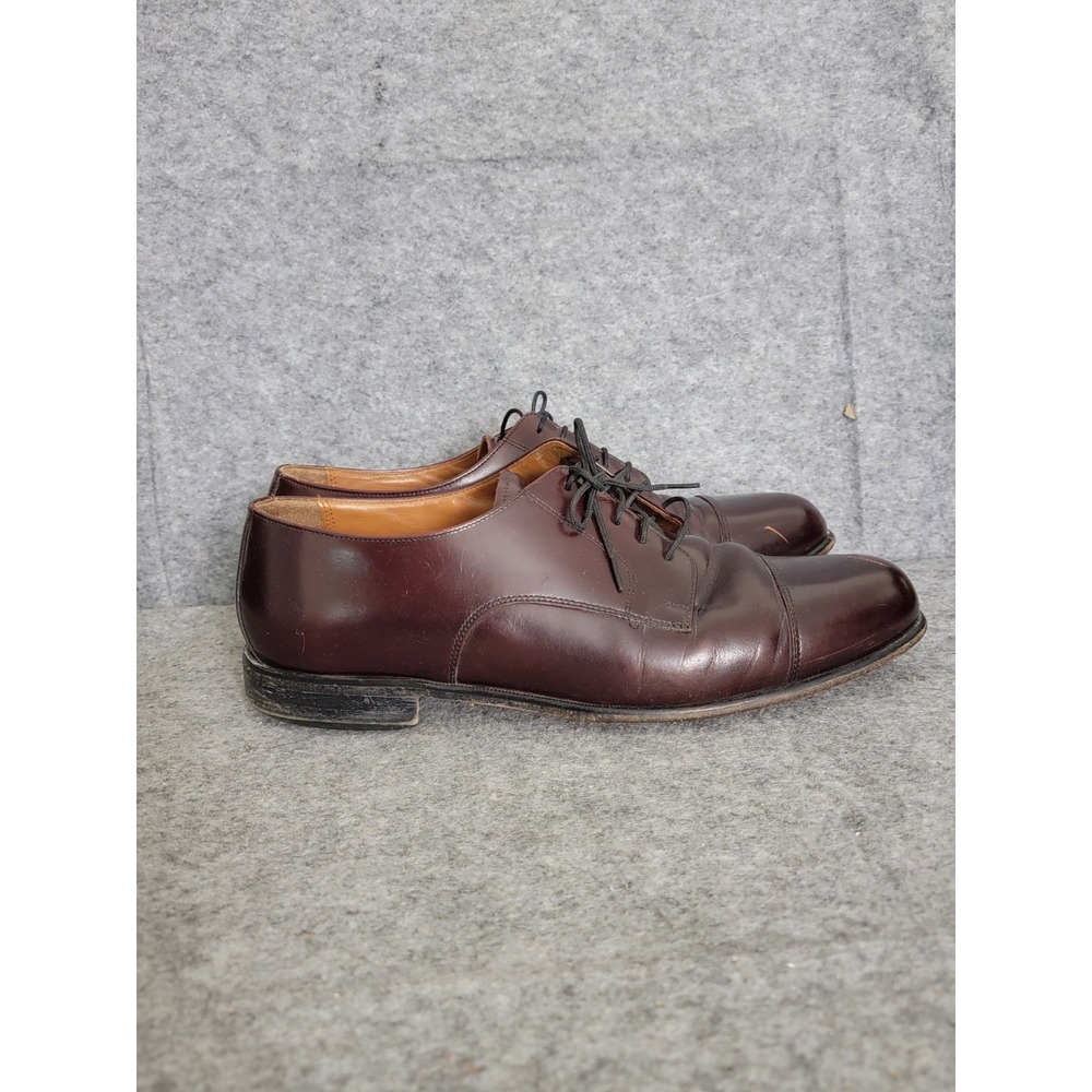 Bostonian Classics First Flex Burgundy Leather Cap Toe Dress Oxfords Mens 12M